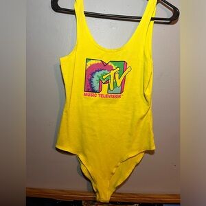Small MTV neon bodysuit
